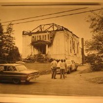 Baptist Church after fire, Main Street, South Windsor