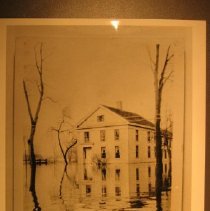 Charles Vibert's flooded house, 1936