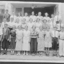 Jim Carney second from left in front row. Wapping School class picture