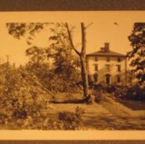 Storm damage by Watson house