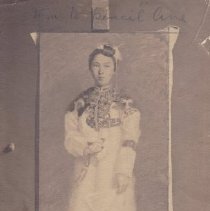 Photograph of a painting of an Asian woman