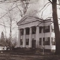 Cogswell house, 1752 Main Street, on fire