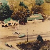 Burnham's garage and station