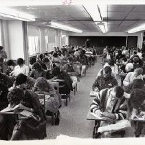 Students at desks in South Windsor High School