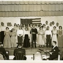 Chorus at American Legion Minstrel Show and Dance