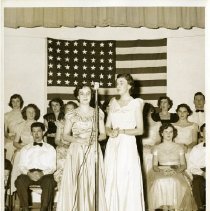 Sally and Dianne Stiles performing a duet