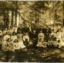 Group photograph of the Burnham family