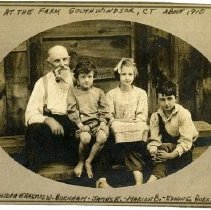 Erastus W. Burnham with children