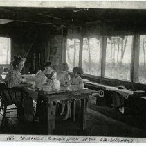Erastus D. Burnham family at the Bungalow on Pleasant Valley Road