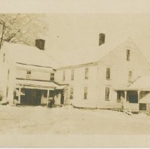 Town Farm house in winter