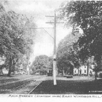 Main Street postcard of Station 58