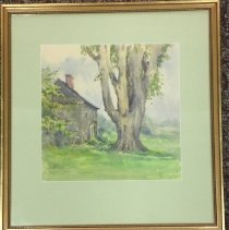 George Bancroft house, East Windsor Hill, by Amelia M. Watson