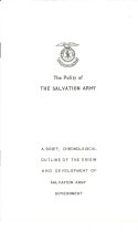 The Polity of The Salvation Army
