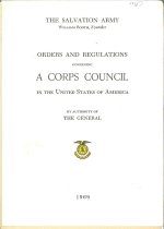Orders and Regulations governing a Corps Council in the United States of America
