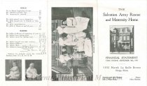 The Salvation Army Rescue and Maternity Home Financial Statement