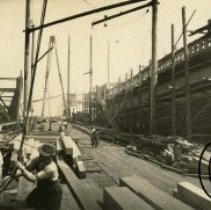 Shipbuilding Panorama at North Bend