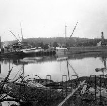 Millington Mill and Two Steam Schooners
