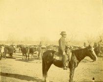 unidentified man on a horse