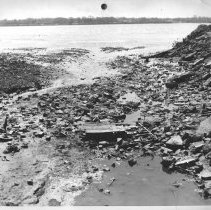 Northeast. ?[View of polluted drainage into Delaware River?]
