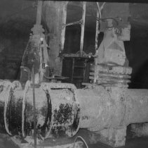 Northeast Water Pollution Control Plant. Influent Pumping station before demolition.