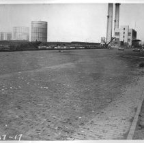 Northeast Plant. Southwest overall view of pier from end.