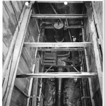 Oak Lane Chlorine House & Valve Chambers, Contract No. 240-WWI, [Contract No. McElwee-Courbis], Looking West in North Valve Chamber