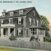 W F Rumble Residence 7th St Post Card