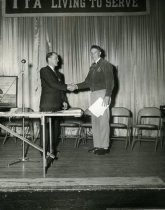 FAA convention, receiving an award