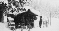 Anson Eddy at his Pass Creek Cabin