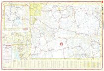 1957 Wyoming Highway Map