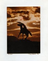 Silhouette of "The Scout" statue