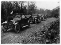 First Cars into Yellowstone's East Gate, Jake Schwoob and Gus Holm in the f