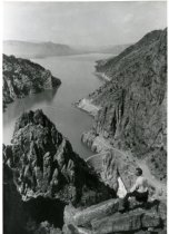 Fay Hiscock atop Cedar Mountain