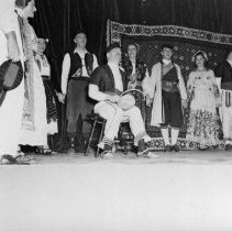 Cpl. Cook, Serbo-Croatian Dept., performs during the ALS festival, 1952.
