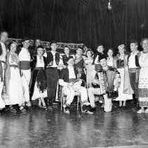 ALS: Serbo-Croatian Depart. performs during the ALS festival, 1952.