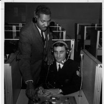 Listening exercise in the lab, 1965.