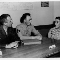 Turkish instructor Ayfer Derbil shows proper pronunciation, 1965.