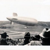 Blimp over Parker Flats, 1932.