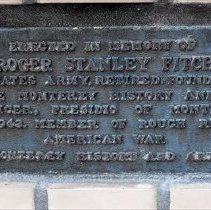 Plaque on Fountain Memorial in Monterey Outside Colton Hall