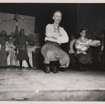 Balkan Kolo dancers, DLI students perform dances of Yugoslavia, 1964.