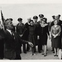 Defense Language Institute West Coast (DLIWC): Russian choir  with director Nicholas Vorobiov, 1965.