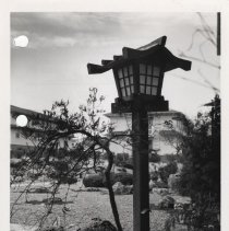 DLIWC: Lamp post in Oriental Gardens outside classroom building