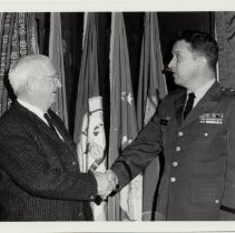 Col. Kai Rasmussen (ret.) with Col. Kibbey Horne, circa 1969.