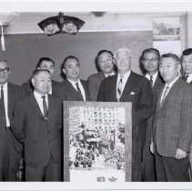 Kai Rasmussen visits Japanese Department classroom, 1966.