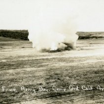 Army Day - projectors firing