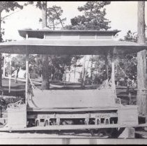 Horse-drawn trolley in Monterey, ca. 1915.
