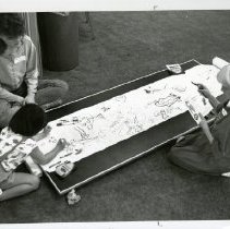 Fort Ord -family life & child care: children drawing