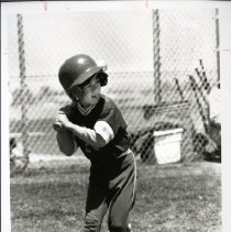 Fort Ord -family life & child care: child playing baseball