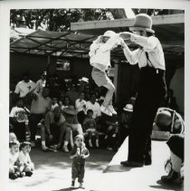 Fort Ord -family life & child care: child with clown