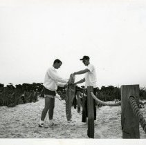 Fort Ord -events & places: picking up trash on beach